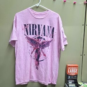 Pink Nirvana Graphic T-Shirt
